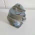 Vintage frog statue 